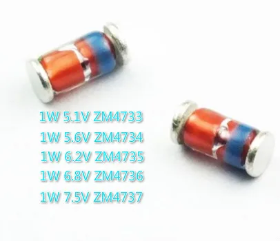 Диод Зенера LL41 1 Вт 5 В 6 2 8 в 7 в/5V1 5V6 6V2 6V8 7V5 ZM4733 ZM4734 ZM4735 ZM4736 ZM4737 20 шт. | Электроника