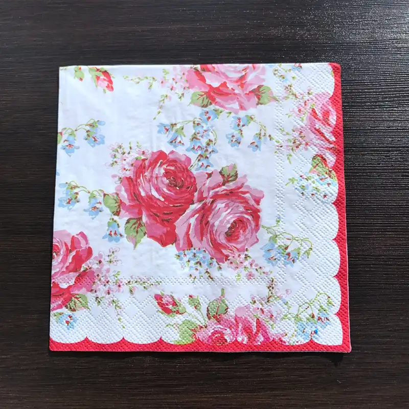 Paper napkins decoupage vintage flower napkins decor floral paper napkin 1 paper
