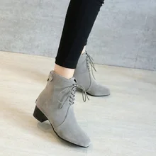 SALCXOI ankle boots for font b women b font winter boots font b women b font
