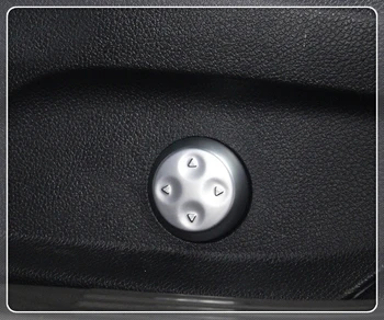 

For Mercedes-Benz C-Class W205 / GLC X253 2015-2019 Interior Car Seat Adjust Cover Trim 2pcs ABS Matte Auto Accessories