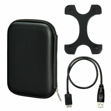 EVA 2,5 ''мобильный жесткий диск HDD сумка Чехол Коробка посылка USB 3,0 кабель Защитная силиконовая крышка HDD корпус