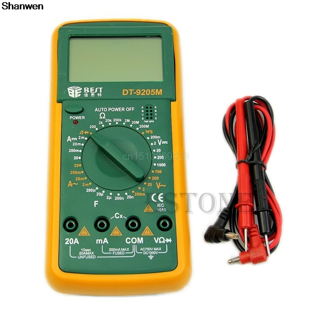 Multimeter DT9205M LCD Digital Multimeter Voltmeter Ohmmeter Ammeter Capacitance Tester digital multimeter,multimeter tester
