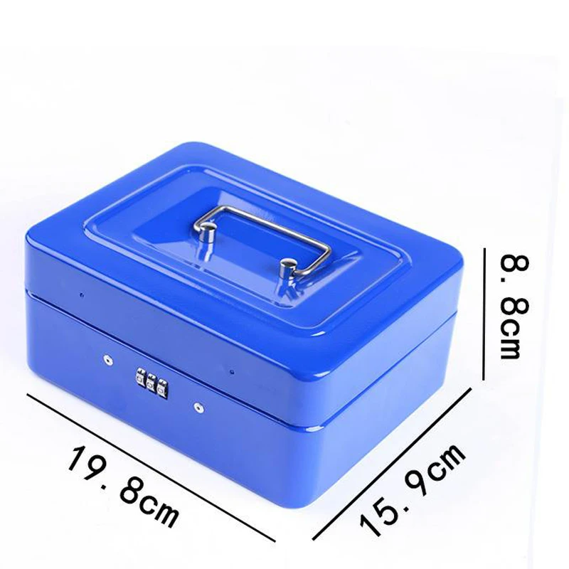 Portable Security Safety Safe Money Jewelry Storage Collection Box Home School Office Layered Tray Security Storage Box DHZ012