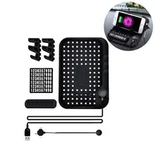 Прочный автомобильный держатель нескользящий коврик держатель на приборную панель USB крепление зарядное устройство