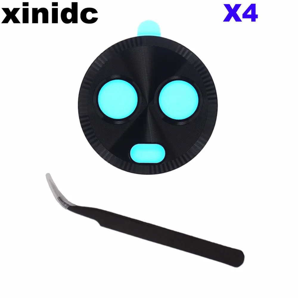 

Xinidc For Motorola Moto X4 Z2 Force Z2 Play back Rear Camera Glass Lens with adhesive sticker + Tweezers