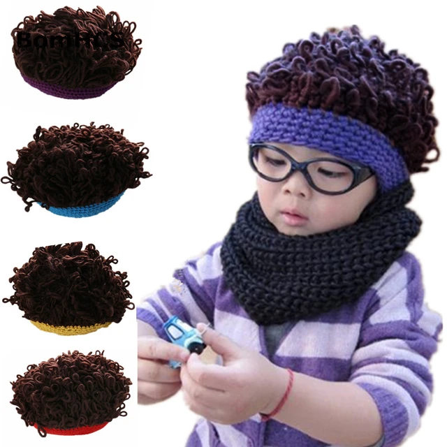 BomHCS – bonnet tricoté à la main pour enfant de 3 à 10 ans