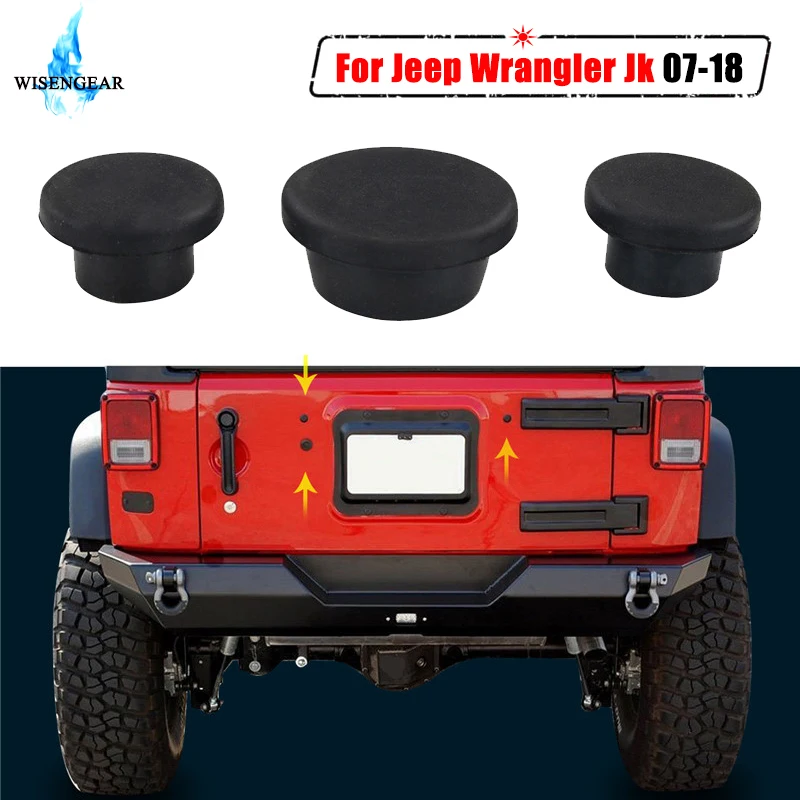 Для Jeep Wrangler JK крышка багажника прочная маленькая резиновая заглушка набор съемных заглушек с отверстием 2007- внешние аксессуары WISENGEAR/