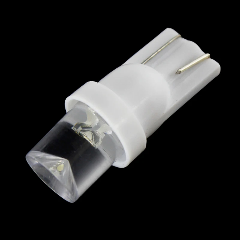 

10pieces T10 194 W5W Concave 1 LED White Clearance Lights Dome Instrument Interior Car Light Lamp Bulb 12V DC