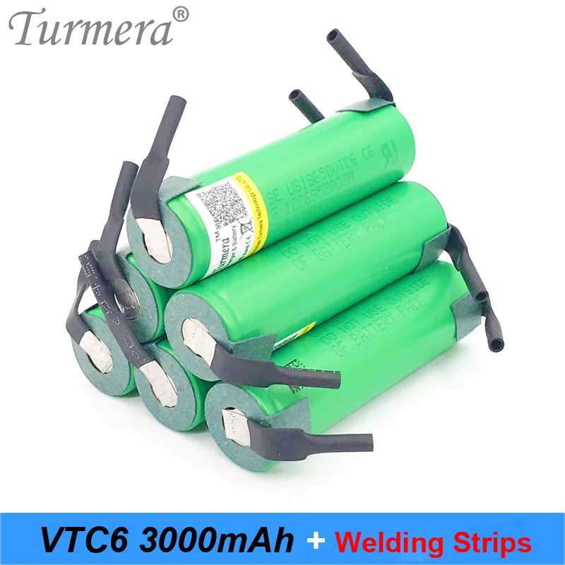 original battery 18650 3000mah vtc6 US18650VTC6 30a 18650 battery for screwdriver soldering weld for sony power bank battery original battery 18650 3000mah vtc6 US18650VTC6 30a 18650 battery for screwdriver soldering weld for sony power bank battery