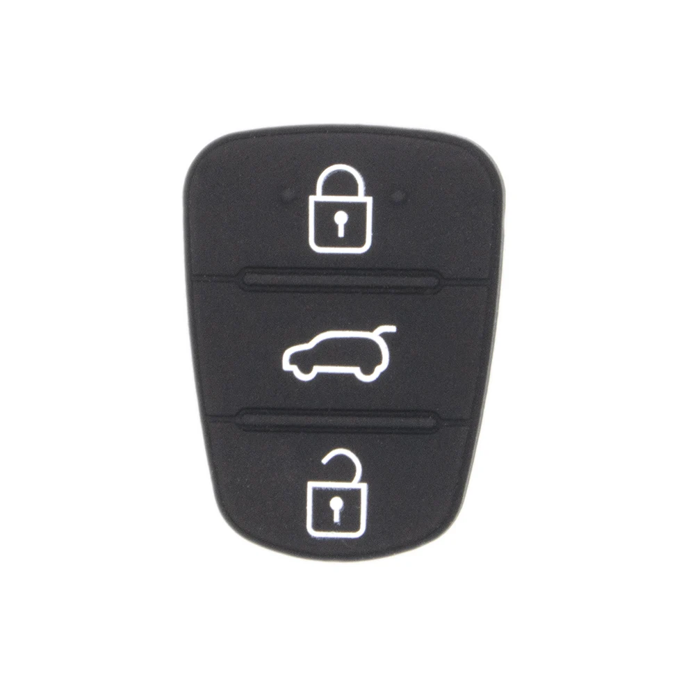 

WhatsKey 3 Button Remote Key Fob Case Silicon Rubber Pad For Hyundai I10 I20 I30 IX35 for Kia K2 K5 Rio Sportage Flip Key