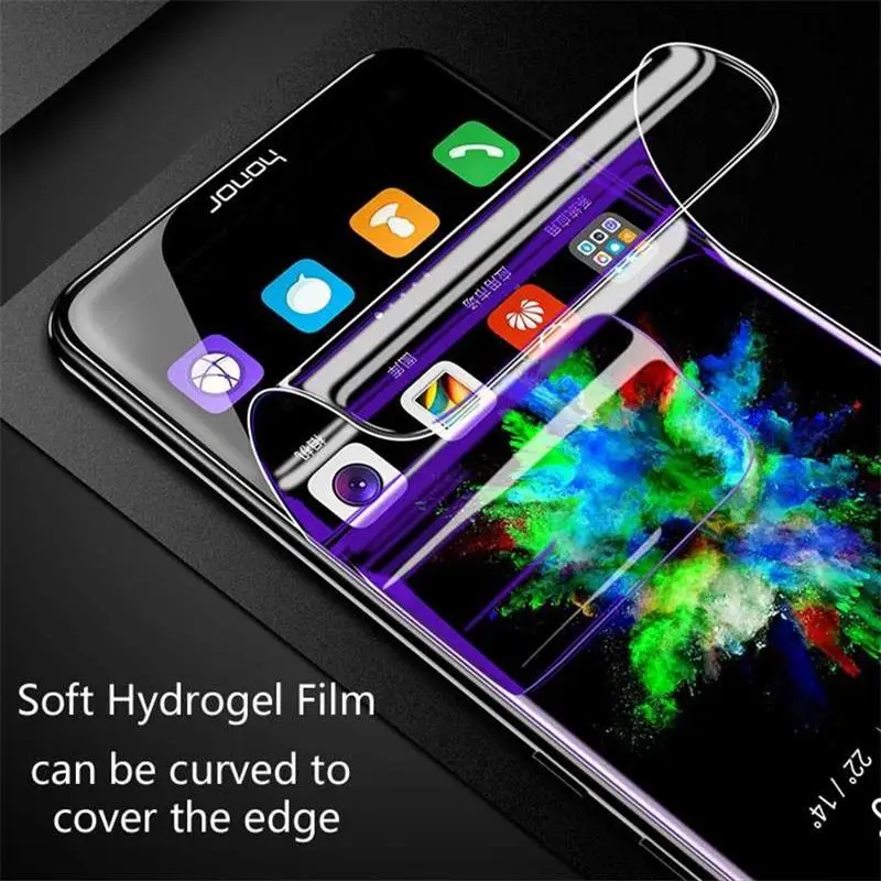 Полное покрытие для OPPO R17 R16 R15 анти синий луч света HD мягкая ТПУ Гидрогелевая