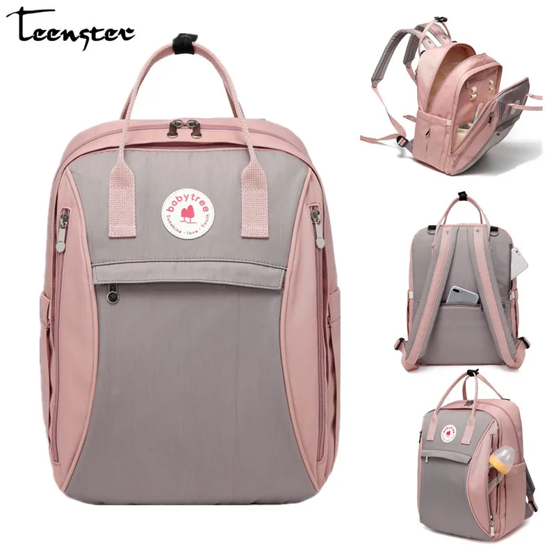 

Teenster Diaper Bag for Stroller 2018 New Style Noctilucent LOGO Mummy Baby Diaper Bags Stuff Travel Waterproof Baby Backpack