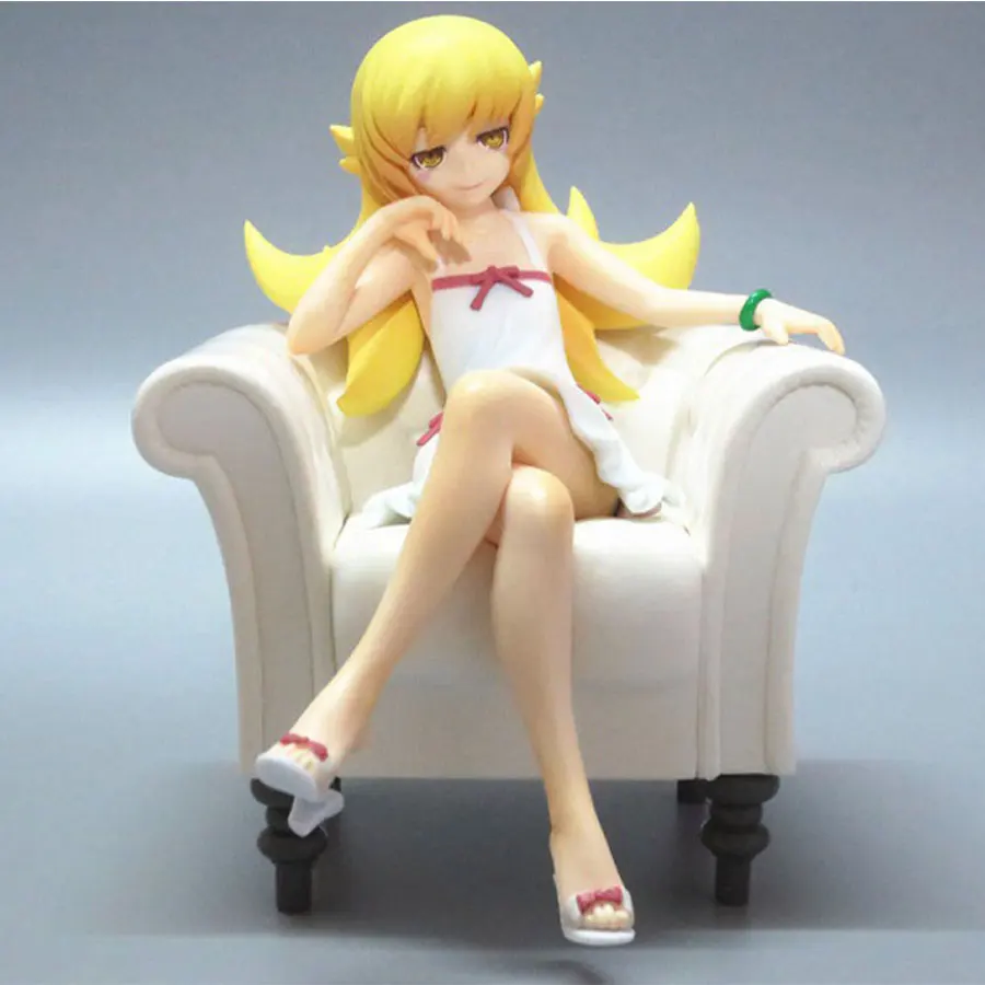 Японское Аниме Bakemonogatari серии Oshino Shinobu сидячее положение плюс диван окрашенный