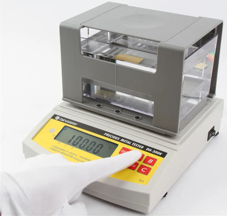 Dh-1200k Gold And Silver Tester Portable Gold Purity Testing Machine Price  - Densitometers - AliExpress