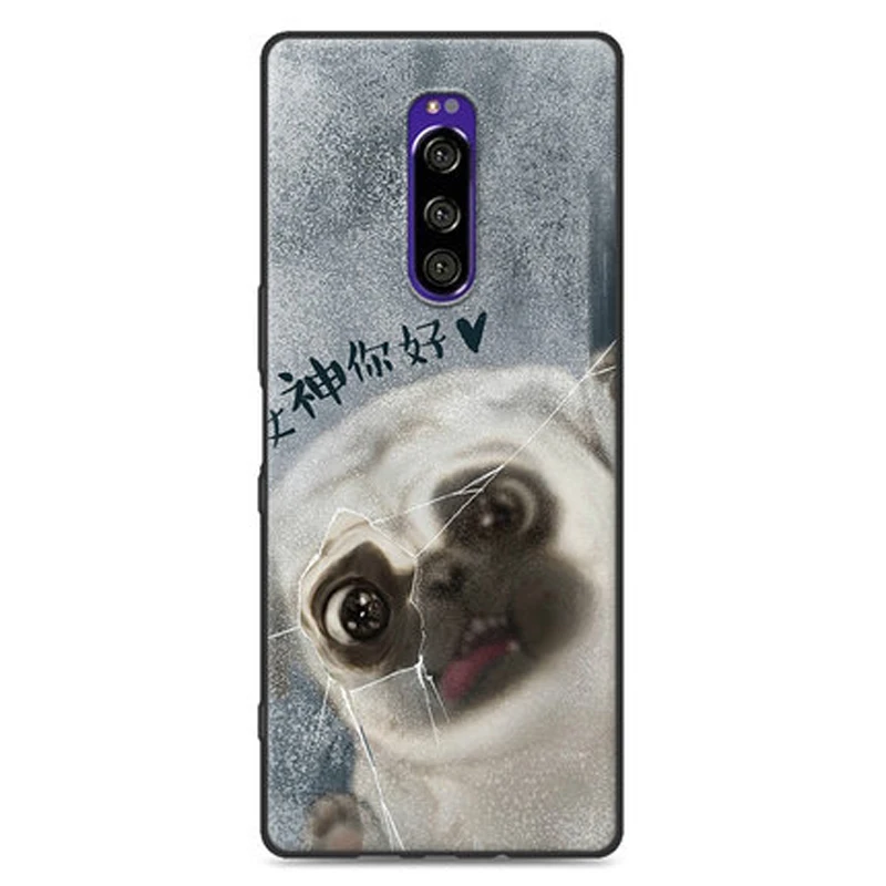 Чехол для sony Xperia 1, J8110, J8170, J9110, прозрачный, с рисунком животных, мягкий, силиконовый, TPU, чехол для телефона s, для sony 1, задняя крышка, чехол s