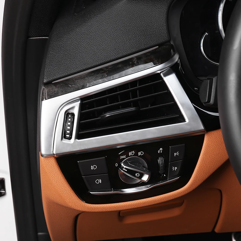

For BMW 5 Series G30 2017 2018 ABS Matte Car front air outlet Cover Trim car styling accessories 2pcs