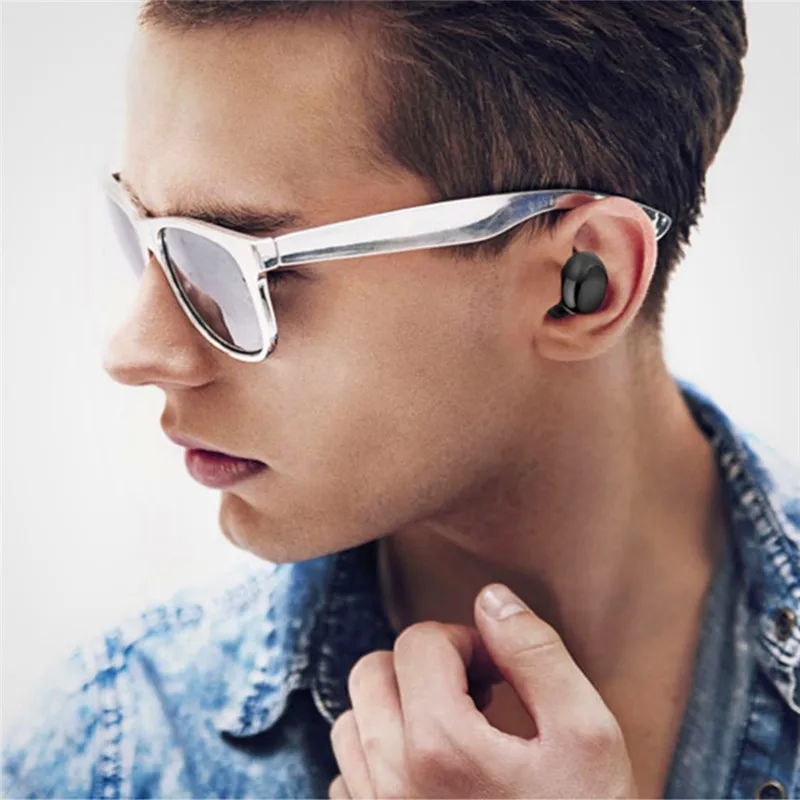 Беспроводные стерео Bluetooth наушники-вкладыши с Bluetooth 4,1 стерео микрофон для музыки складные спортивные наушники Проводная гарнитура