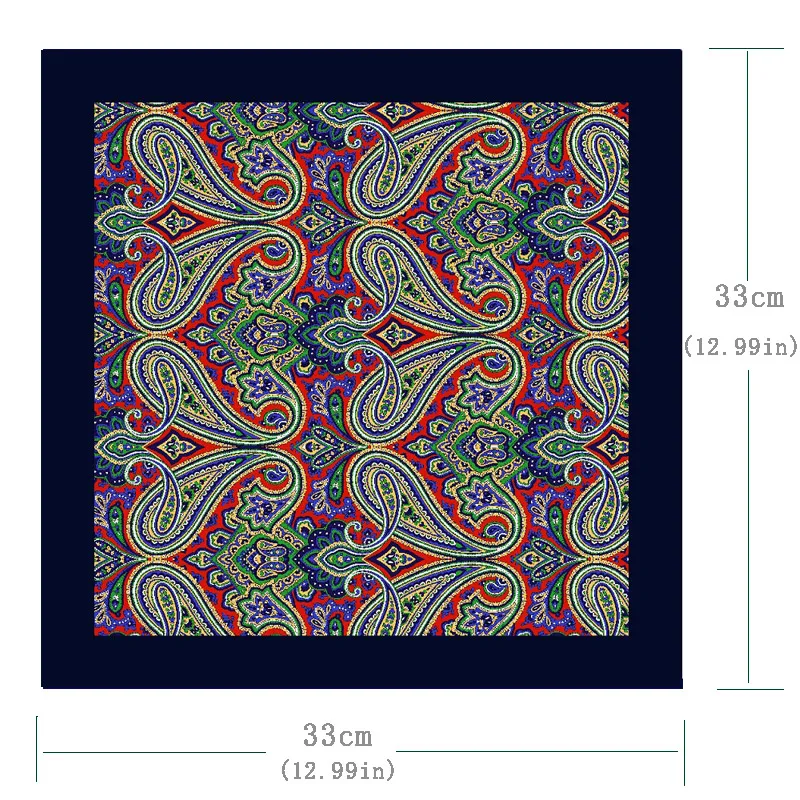 Роскошные 32x32 см мужские Пейсли Цветочные горошек карманные квадратные носовые платки полотенце для сундуков большой размер платок для мужской костюм свадьба