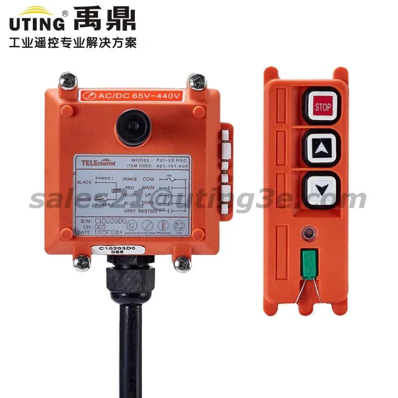 

Telecontrol F21-2S industrial radio remote control AC/DC universal wireless control for crane 1transmitter and 1receiver