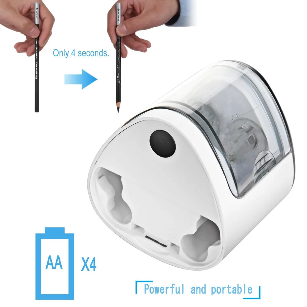 Новая электрическая точилка для карандашей Sacapuntas, электронная настольная, для школы, офиса, дома, автоматическая точилка для карандашей 8004