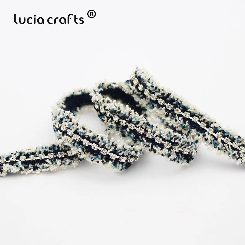 Lucia crafts 1 ярд 13/15/18 мм Фрезер для ногтей, сверлильный кисточкой лентой отделка тканевая лента для рукоделия костюм платье швейные материалы P0814