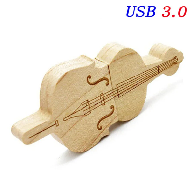D JASTER USB 3,0 деревянная гитара usb флеш-накопитель Виолончель Флешка 8 ГБ 16 ГБ 32 ГБ Музыкальная карта памяти Флешка u диск флешка - Цвет: D