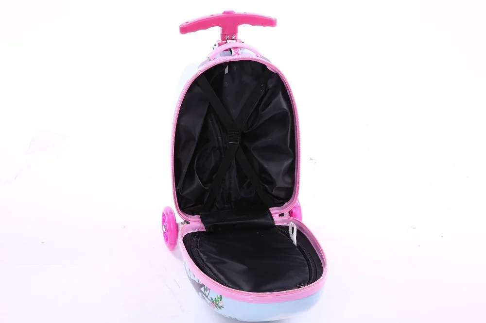 Скейтборд езда Чемодан детский скутер чемодан для детей путешествия Спиннер переноска на колесиках чемодан сумка на колесиках для детей