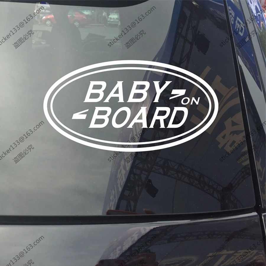 

Baby on Board Baby in Car Truck Vinyl Decal Sticker Fit for Land Rover Range Discovery Defender etc,choose size and color!