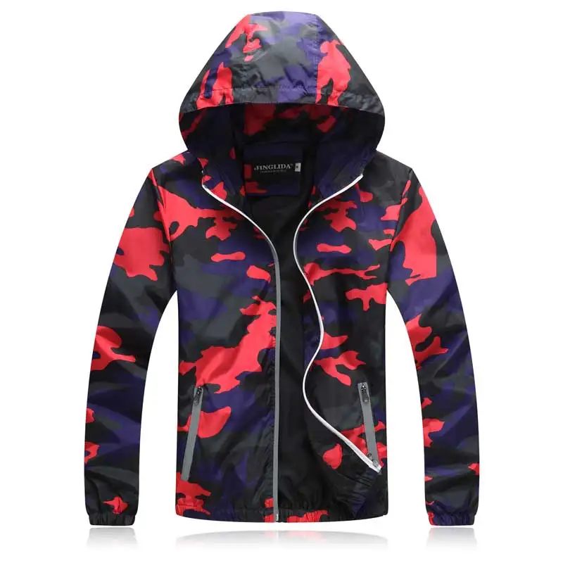 

Zozowang 2017 hooded spring autumn new fashion solid print sunscreen coat men casual zipper loose casual open stitch jacket men