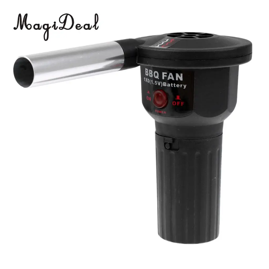 MagiDeal Lightweight Small Electricity BBQ Barbecue Fan Air Blower