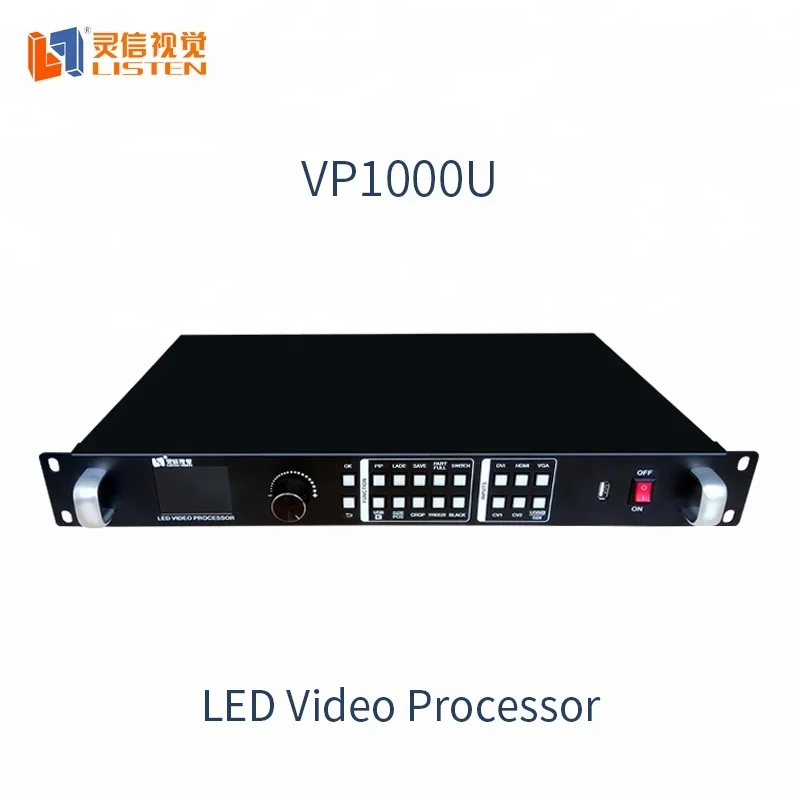 Слушайте VP1000S полноцветный светодиодный экран видеопроцессор коммутатор и