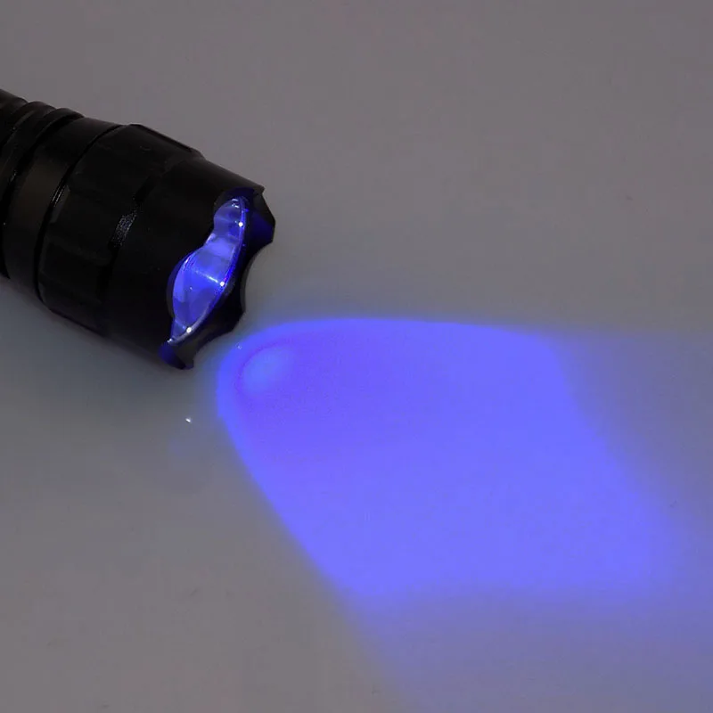 УФ светодиодный фонарик 395nm ультрафиолетовая вспышка лампа фиолетового цвета Linternas лампа фонарь перезаряжаемый Linterna+ 18650 батарея 501
