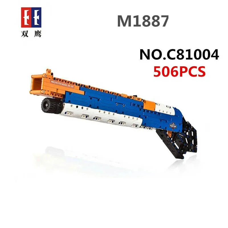 

gifts Pogo Bela SYC81004 Building Blocks of gun Soft bullet Bricks Compatible legoe Military wars weapon soldier Toys gift