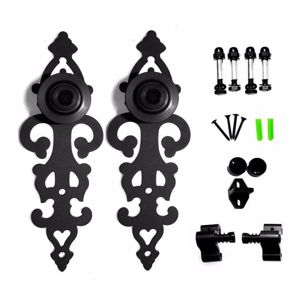 LWZH Sliding Barn Door Track Rail Sliding Track Hardware Kit Barn Wood Door Basic Sliding Track