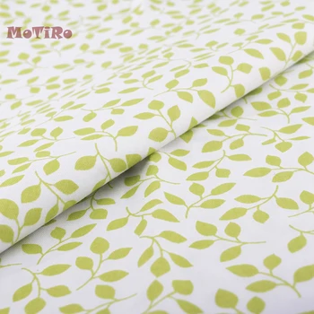 

MoTiRo,Printed Twill Cotton Fabric For Meter,Green Leaf Series Cloth For Baby/Child/Toys/Handmade/Quilting/Sewing/Sheet/Pillow