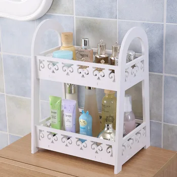 

Creative waterproof cosmetics storage box Desktop storage box Bathroom supplies Organizer