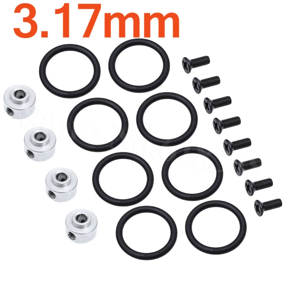 4pcs Airplane Propeller 3 17mm Prop Adapter Prop Saver with Screws Rubber O Rings Kit Electric