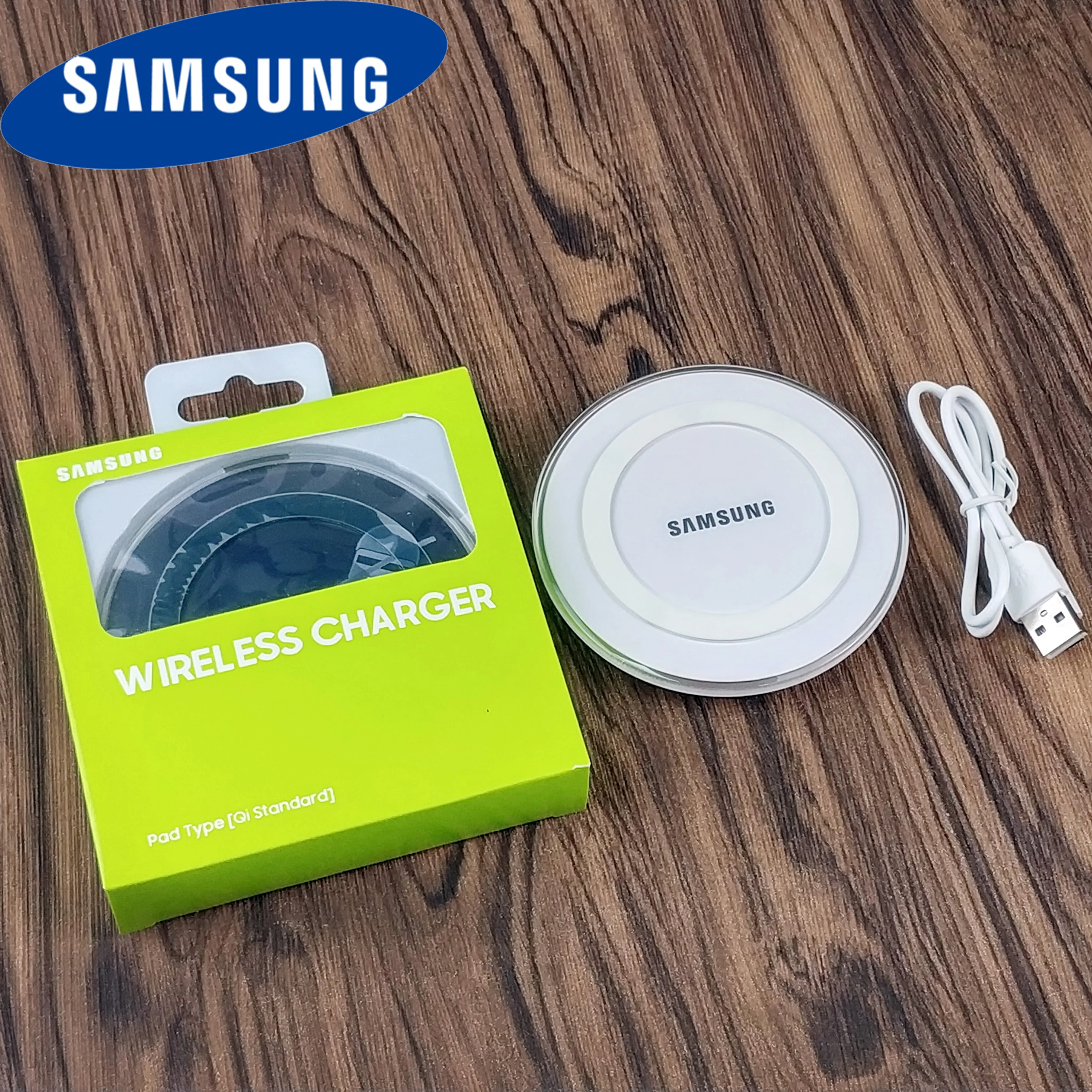 

Original samsung Wireless charger 5V 2A QI charger pad & micro cable For samsung galaxy S7edge S8 S9 S10 S10e Note 4 5 Iphone X
