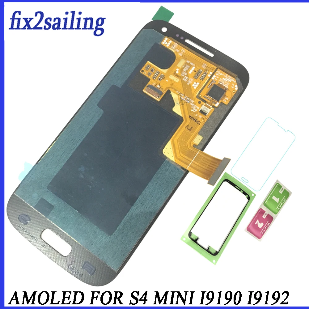 Super AMOLED ЖК-дисплей для Samsung Galaxy S4 мини I9190 I9192 I9195 Замена ЖК-экран планшета Ассамблеи