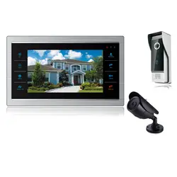 Homefong 7-дюймовый видео-телефон двери видеокамера на дверной звонок Цвет CCTV Цвет дома, домофон Системы 7 "монитор 2 наружная hd-камера 2V1