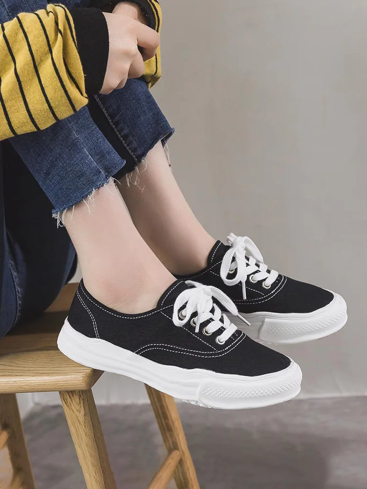 

Canvas shoes female students wild thin section Korean version of yellow breathable shallow mouth 2019 new summer canvas women's