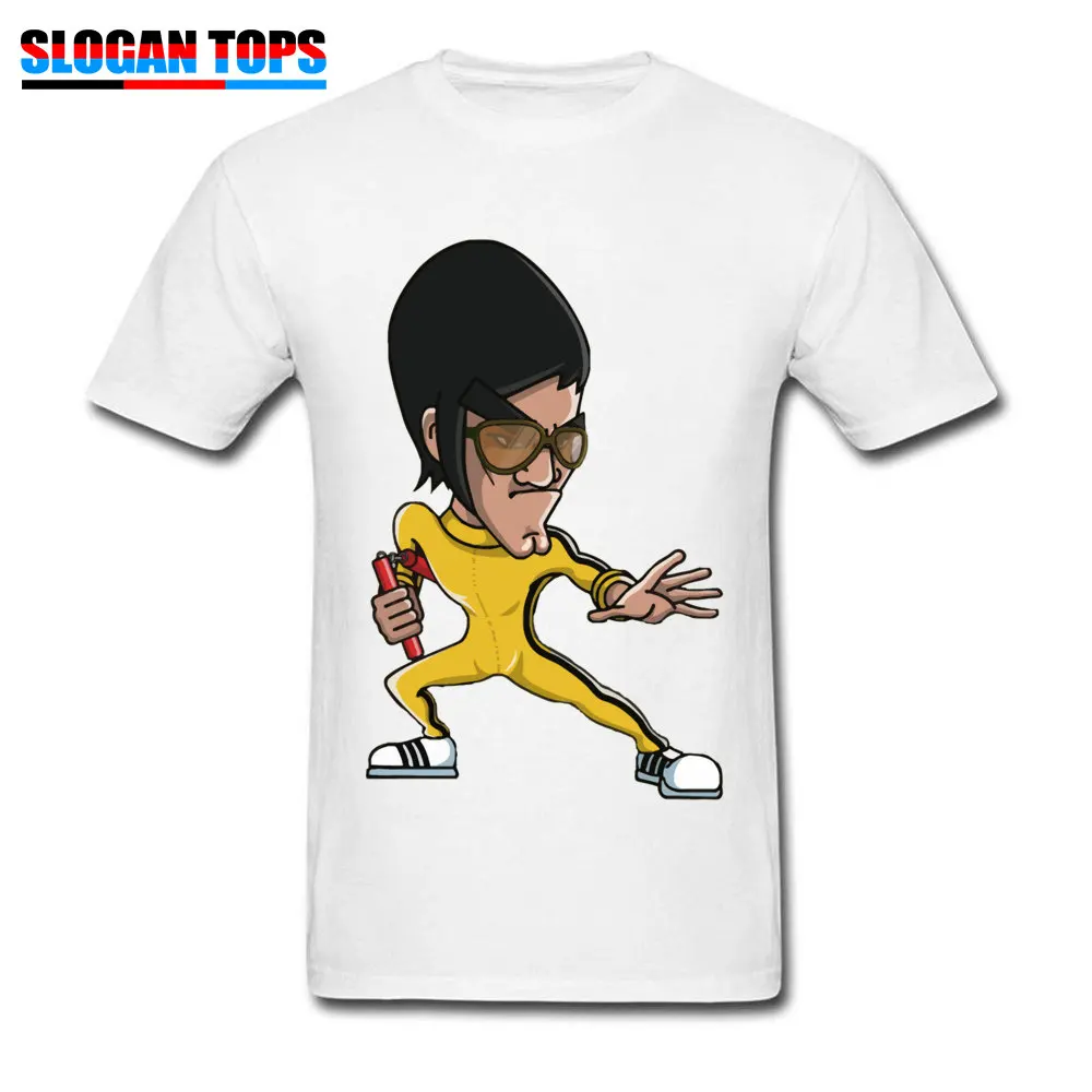 kung fu18912Y Design Summer 100% Cotton Fabric O-Neck Adult Tees Casual Tee-Shirt Hot Sale Short Sleeve Top T-shirts kung fu18912Y white
