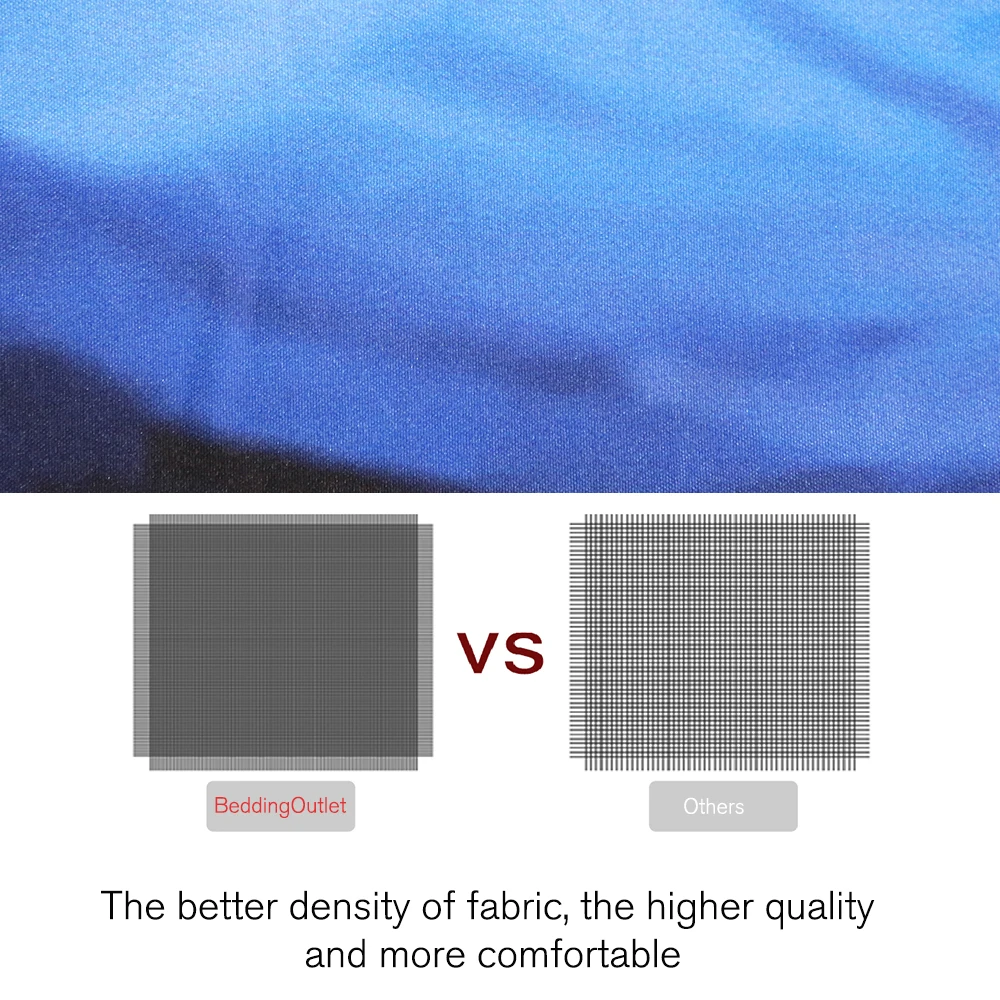 BeddingOutlet Flame Skull Bedding Set King 3D Print Gothic Duvet Cover Blue Fire Bedclothes 3pcs Fashion Home Textiles For Boys
