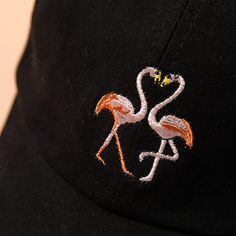 Фламинго мультфильм Для мужчин женщин плотная Бейсбол Snapback Кепки унисекс