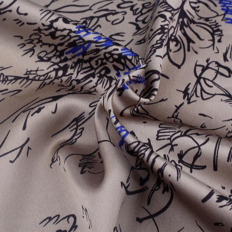 

Unique Polyester Satin Fabric Meter Silk Charmeuse Silk Tissus Imitate Silk Fabric For Women Dress 50*150CM OSC008