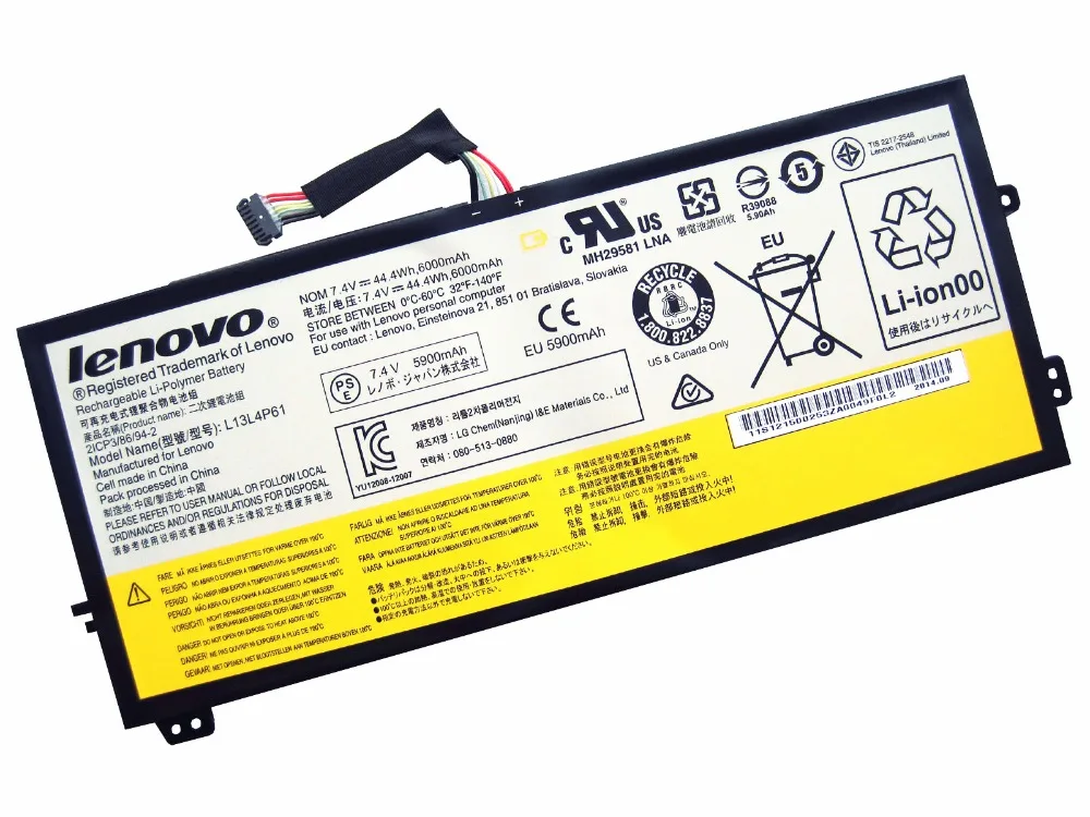 New genuine Battery for LENOVO Flex 2 Pro-15 ThinkPad EDGE 15 80H1 L13L4P61 L13M4P61 L13S4P61 7.4V 44.4WH | Компьютеры и офис