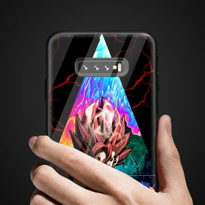 Dragon Ball Z тату мультфильм чехол для samsung Galaxy S10 5G S10e S9 S8 Plus Note 9 10 105G Plus A50 A30 A70 закаленное стекло чехол