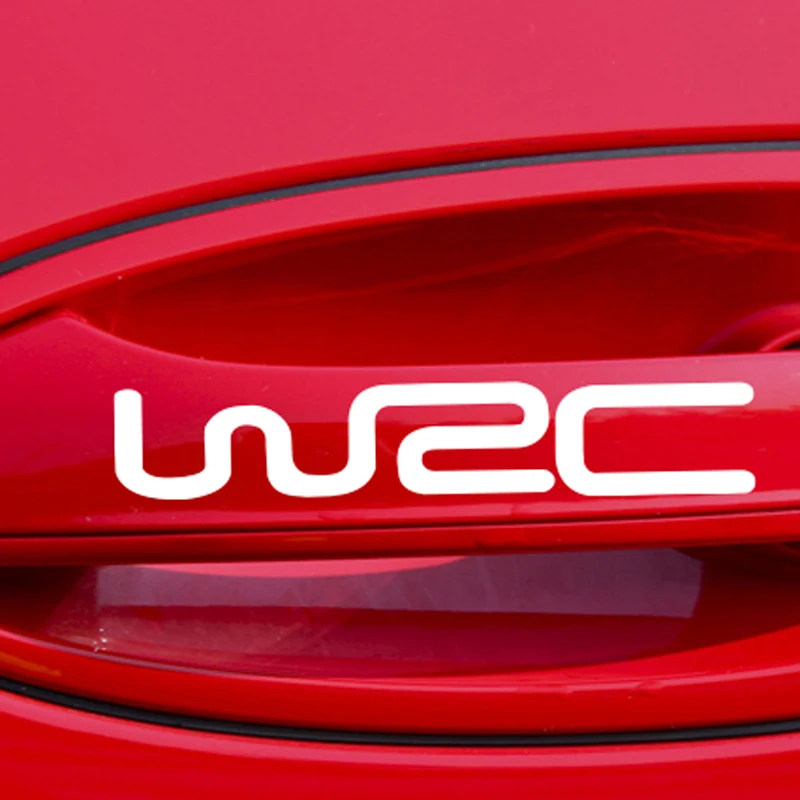 4 шт./компл. новые WRC наклейки на дверные ручки автомобиля и светоотражающие Ралли