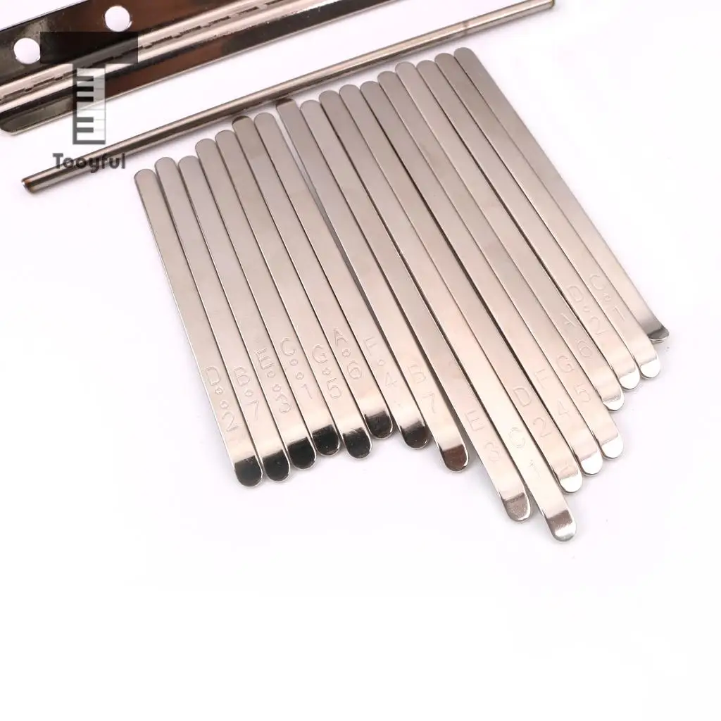 MagiDeal Musical Steel Keys for 17 Note Kalimba African Mbira Thumb Piano Finger Percussion