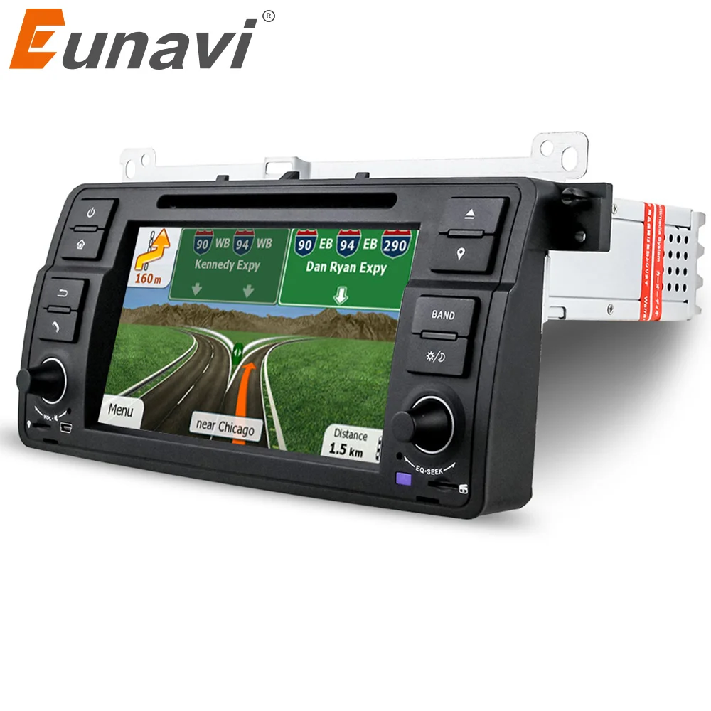 Автомагнитола Eunavi с bluetooth 7 дюймов 1 din DVD плеер для BMW E46 M3 3Series MG Rover GPS навигация|car dvd
